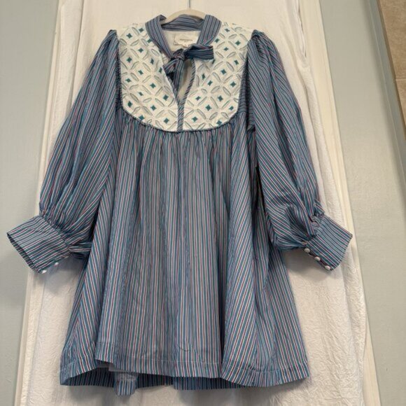 Pomander Place Dresses & Skirts - Tuckernuck Pomander Place Juliette Dress XL Embroidered Preppy Coastal Classic